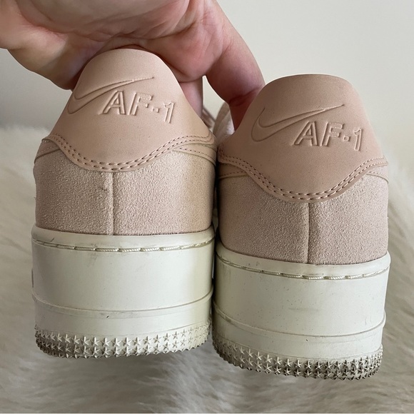 Nikes Air Force 1 Sage Low top Women's Pink Sneakers - Picture 8 of 10